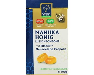 Manuka Health MGO 400 plus Propolis Lutschbonbons, 1er Pack (1 x 100g)